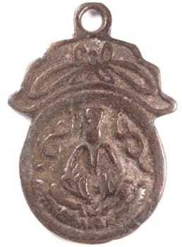Guanyin
                  Buddhist pendant charm cast in high relief